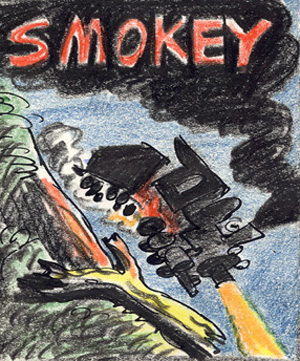 EARLY SMOKEY COVER DRAWING